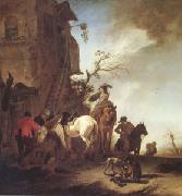 WOUWERMAN, Philips, Hunters and Horsemen by the Roadside (mk05)